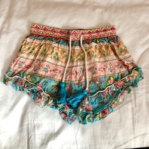 Patterned Ruffled Soft shorts